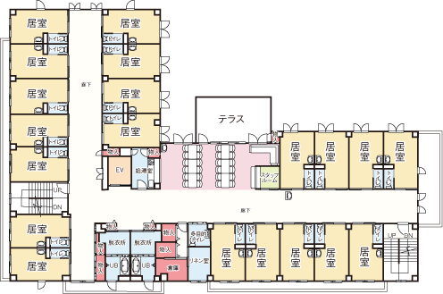 ラベンダーヴィレッジ２～３階フロアマップ